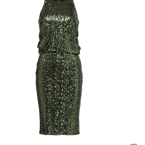 Badgley Mischka Dresses & Skirts - Badgley Mischka evergreen sequin dress size 0